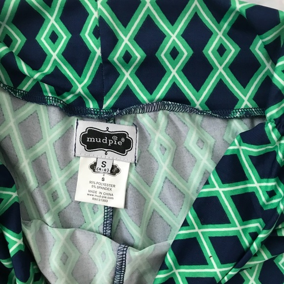 Mud Pie green and blue summer pants! - Picture 5 of 5